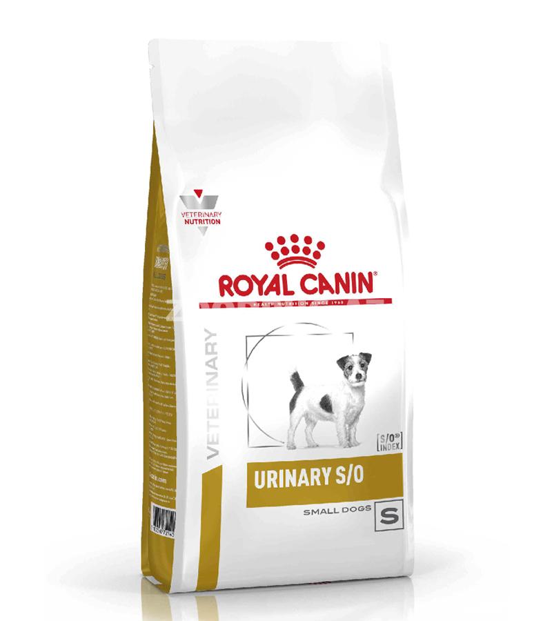 Сухой диетический корм Royal Canin Urinary S/O Small Dog для взрослых собак при мочекаменной болезни со вкусом курицы.