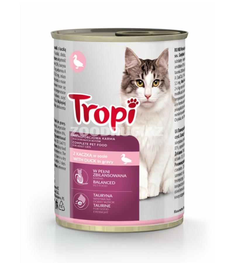 Влажный корм для кошек Tropi со вкусом утки 415гр.
