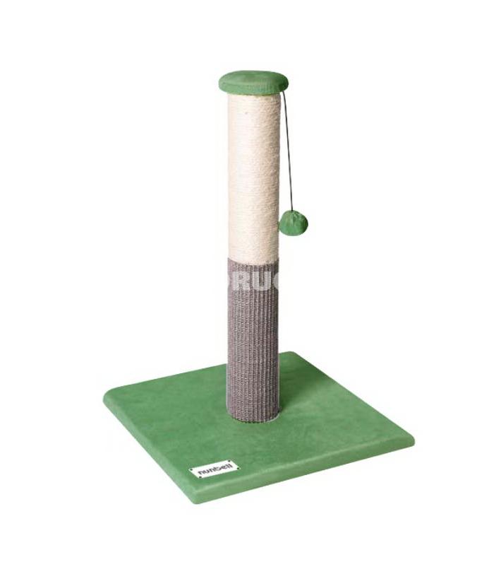 Когтеточка-столбик Nunbell #262 из сизаля с игрушками. Цвет: Зеленая. Высота: 60 см.