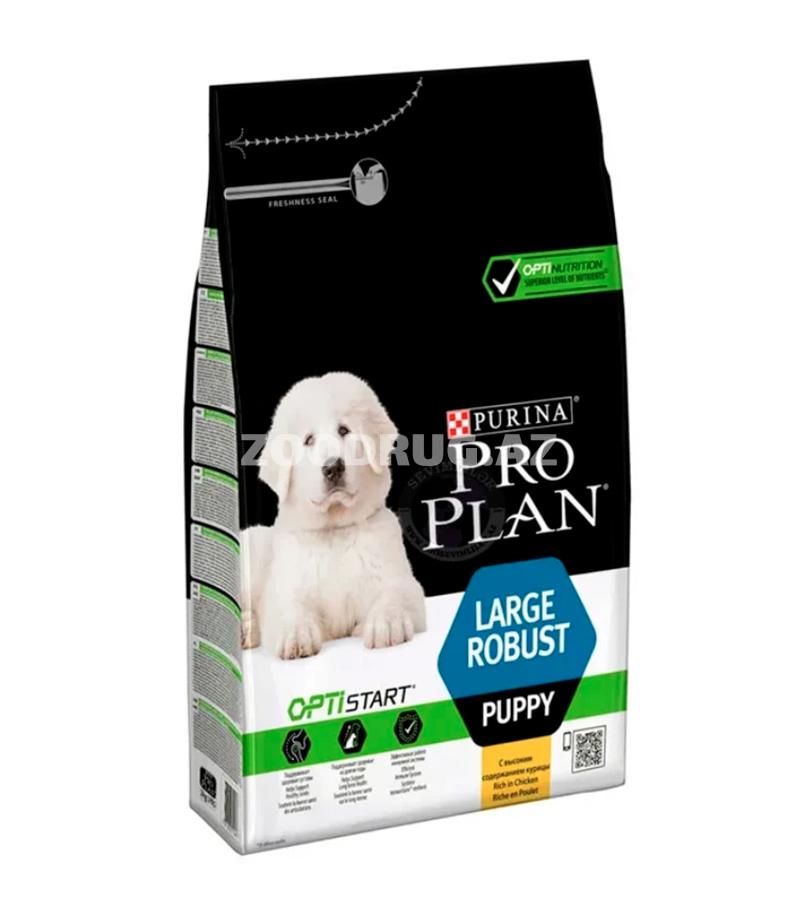 Сухой корм Purina Proplan Large Robust Pappy Optistart для щенков крупных пород с мощным телосложением со вкусом курицы 12кг.