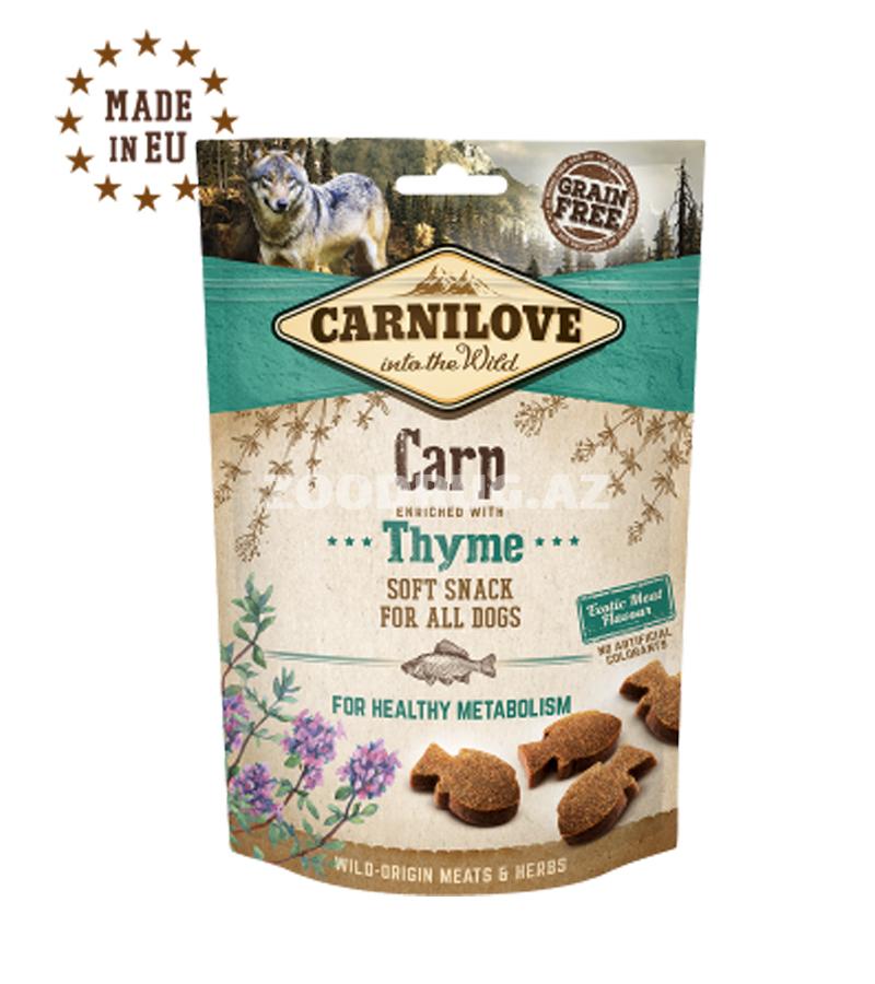 Лакомство для собак Carnilove Dog Soft Snack с карпом и тимьяном для собак 200 гр.