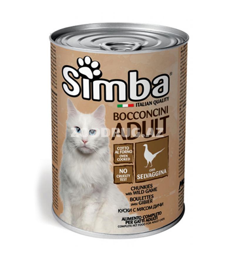 Влажный корм SIMBA CAT Chunkies with Wild Games для взрослых кошек с мясом дичи 415 г