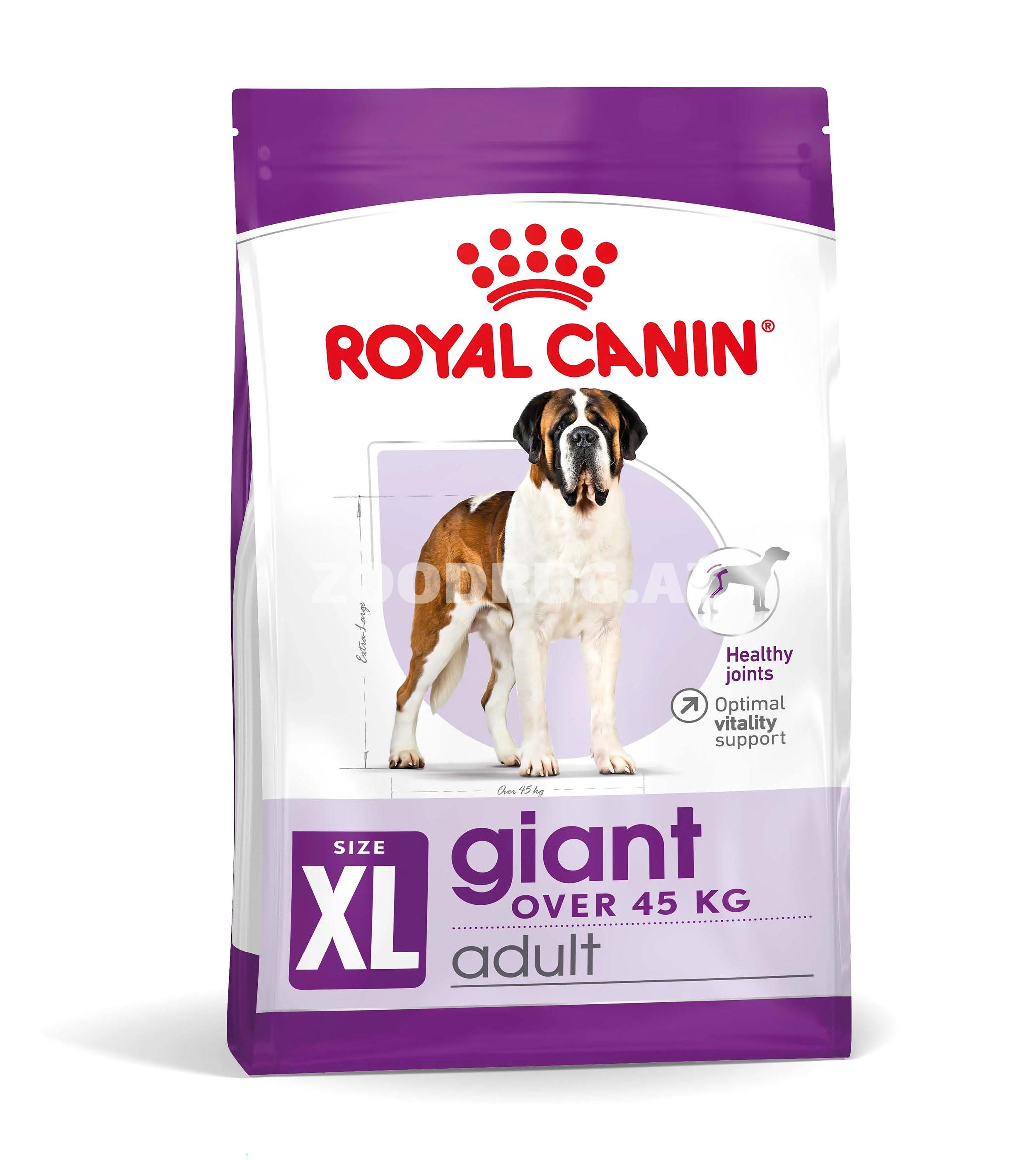Сухой корм Royal Canin Giant Adult Корм сухой для взрослых собак очень крупных пород (весом более 45 кг) в возрасте от 18/24 мес 15кг