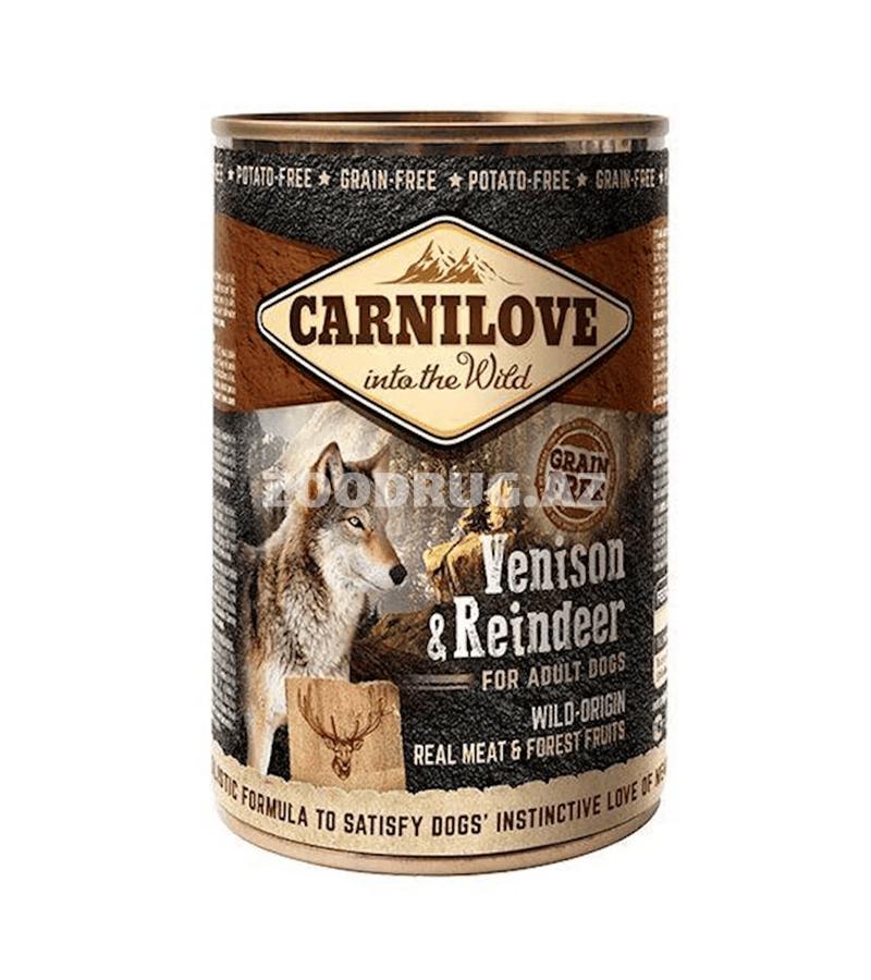 Влажный корм Carnilove Dog Grain Free  Adult с северным оленем 400 гр.