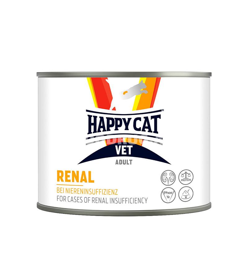 Влажный корм Happy Cat Vet Renal Adult для кошек при почечной недостаточности 200 г