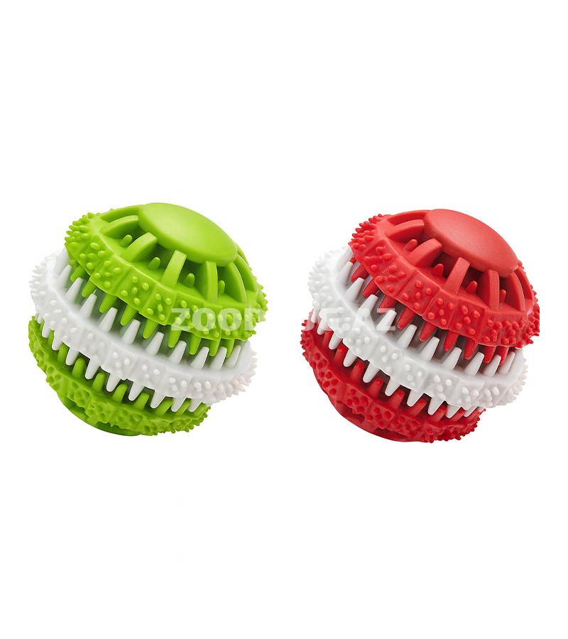 Жевательный безопасный резиновый мяч Ferplast для собак с шипами 80x80x80 мм