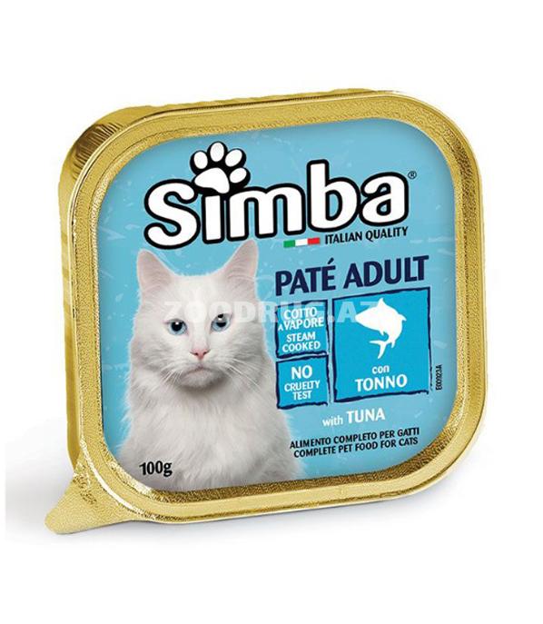 Влажный корм SIMBA CAT Pate with Тuna для взрослых кошек 100gr