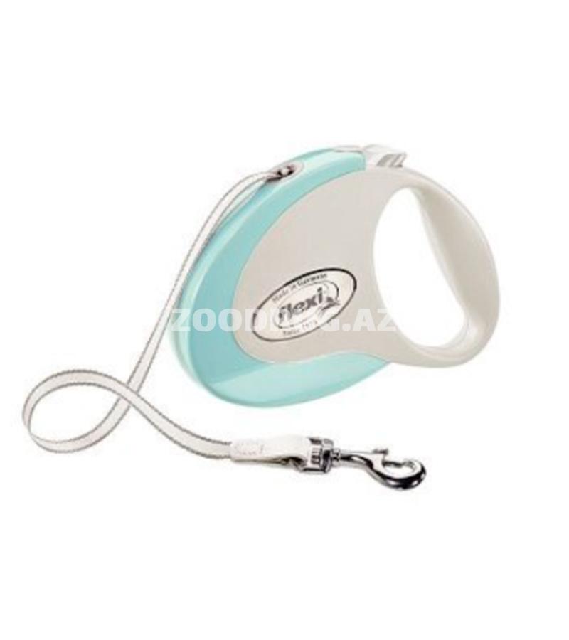 Поводок-рулетка Flexi Mint Style tape. Размер S. Цвет: Мятный. Длинна: 3 метра. До 12 кг.