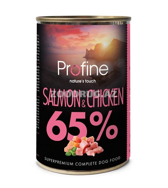 Влажный корм Profine 65% Salmon & Chicken  для собак со вкусом свежего лосося и курицы 400г