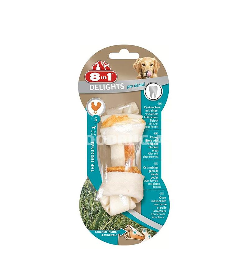 Лакомство 8 IN 1 DENTAL DELIGHTS S для собак маленьких и средних пород для чистки зубов. 