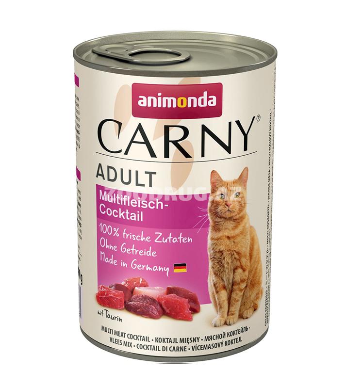 Влажный корм ANIMONDA CARNY ADULT MULTIFLEISCH-COCKTAIL для взрослых кошек мульти-мясной коктейль 400 г