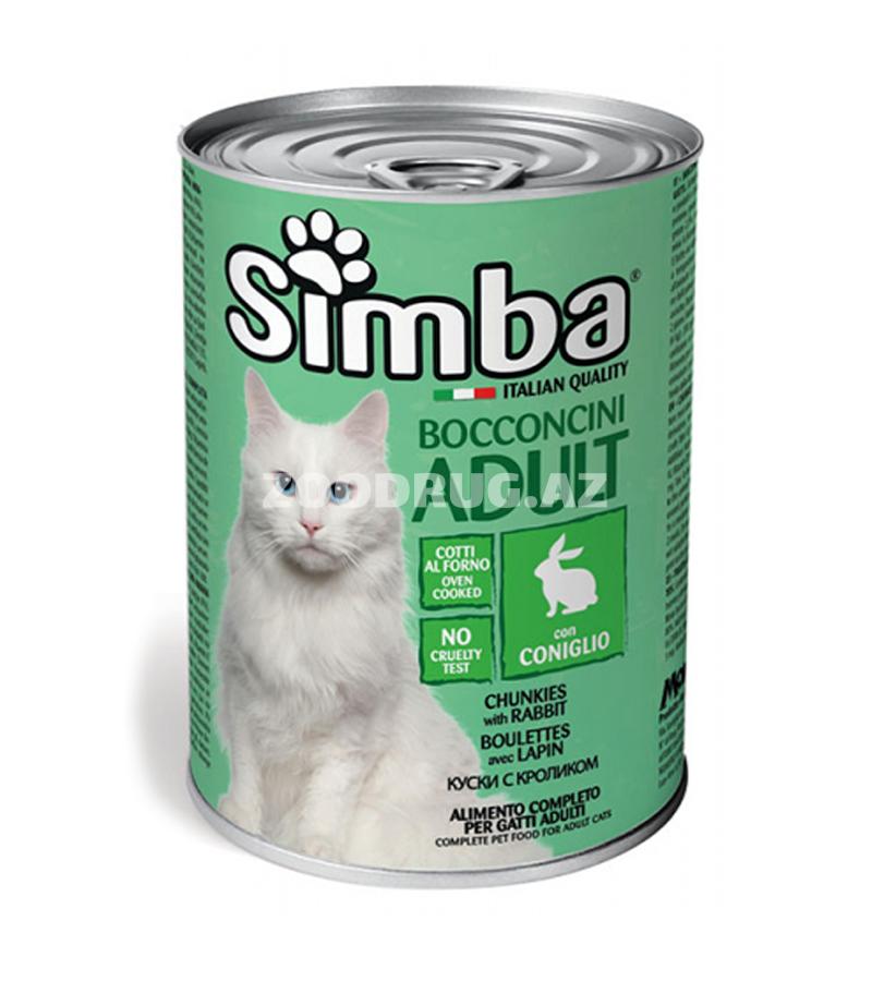 Влажный корм SIMBA CAT Chunkies with Rabbit для взрослых кошек с кроликом 415 г