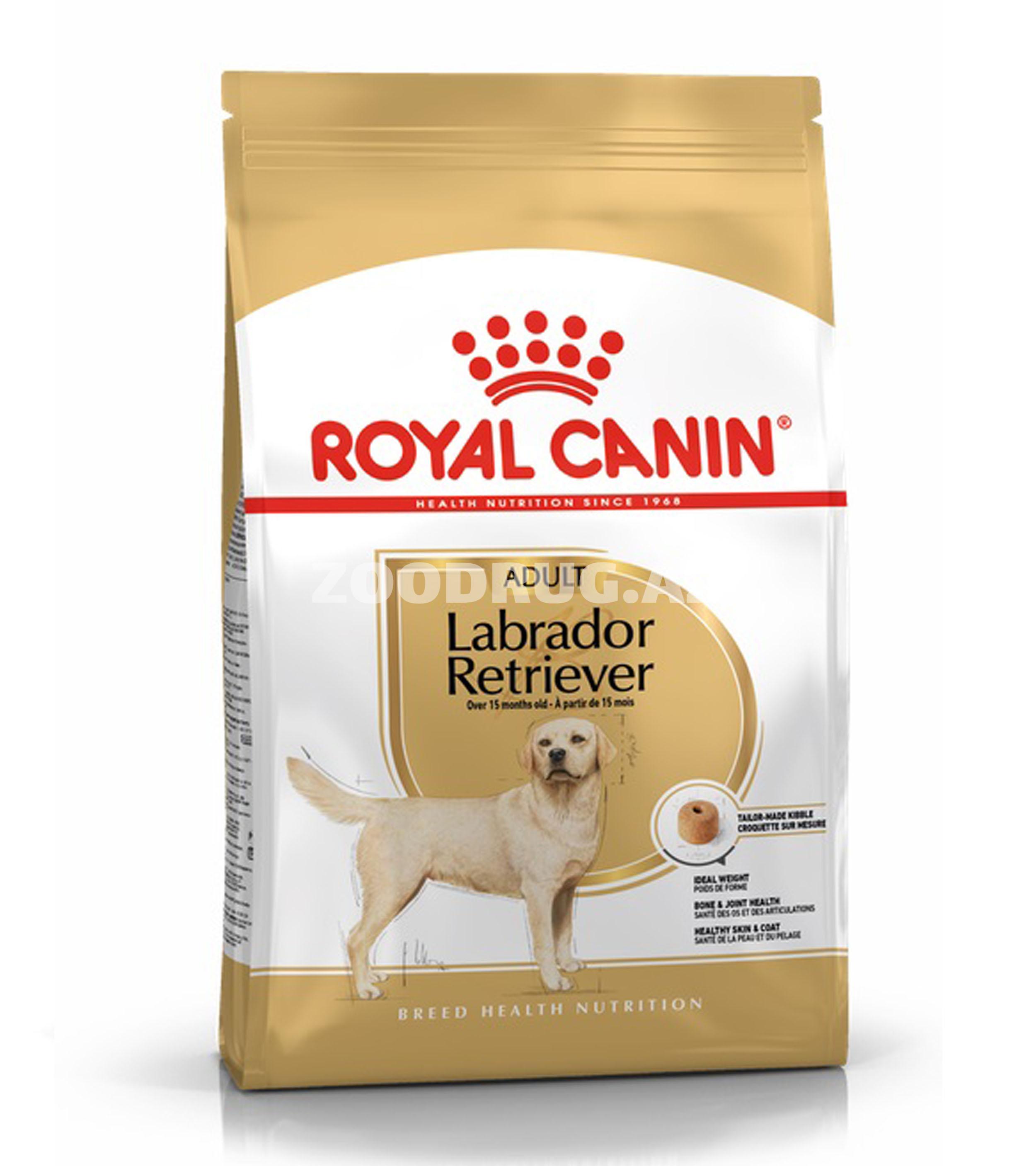 Сухой корм Royal Canin Labrador Retriever Adult для взрослых собак породы Лабрадор Ретривер от 15 месяцев 12кг