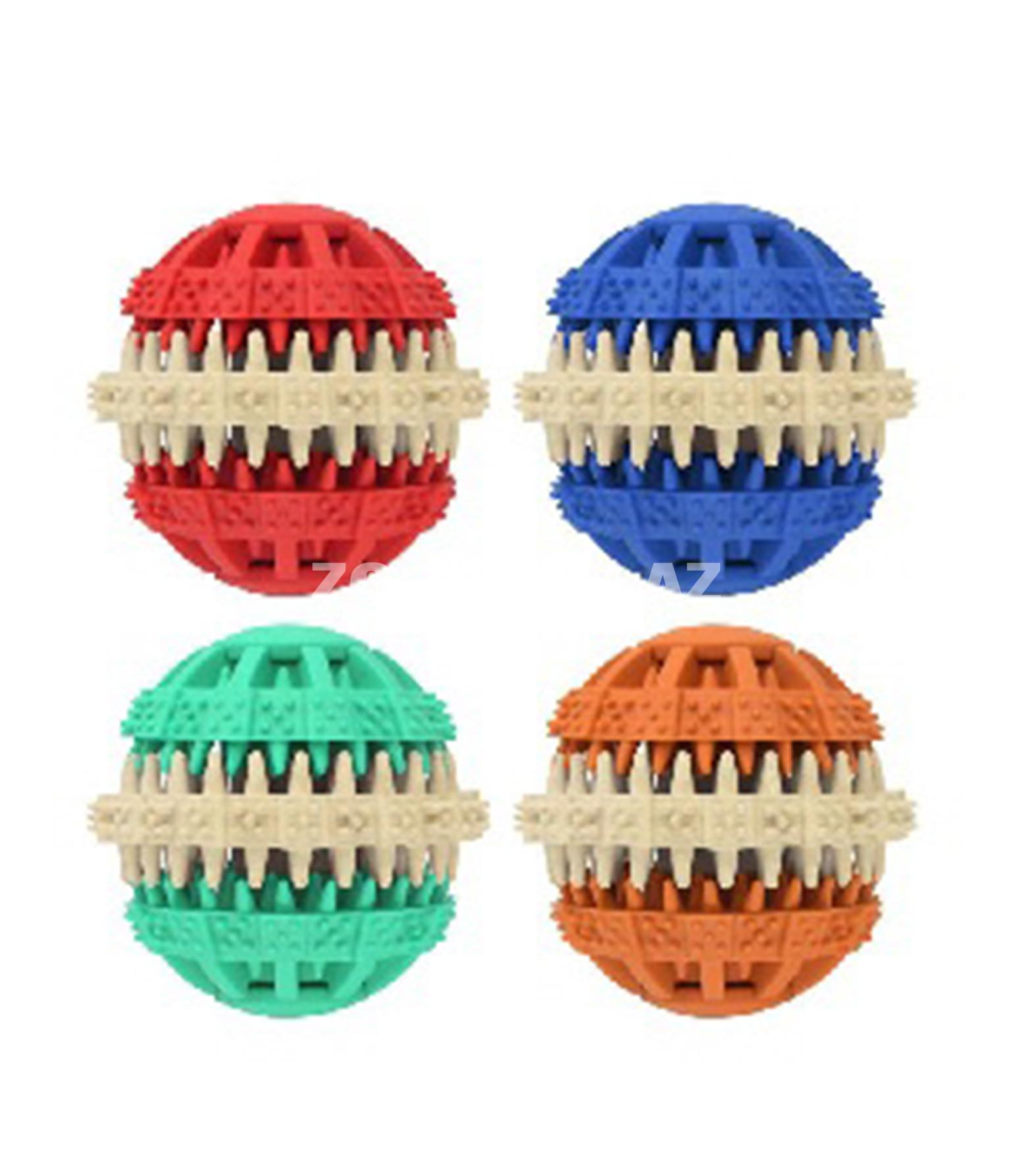 Игрушка  Nunbell #0098 для собакPet Rubber Toys мяч с прорезями с отделениями для лакомств диаметр 6см