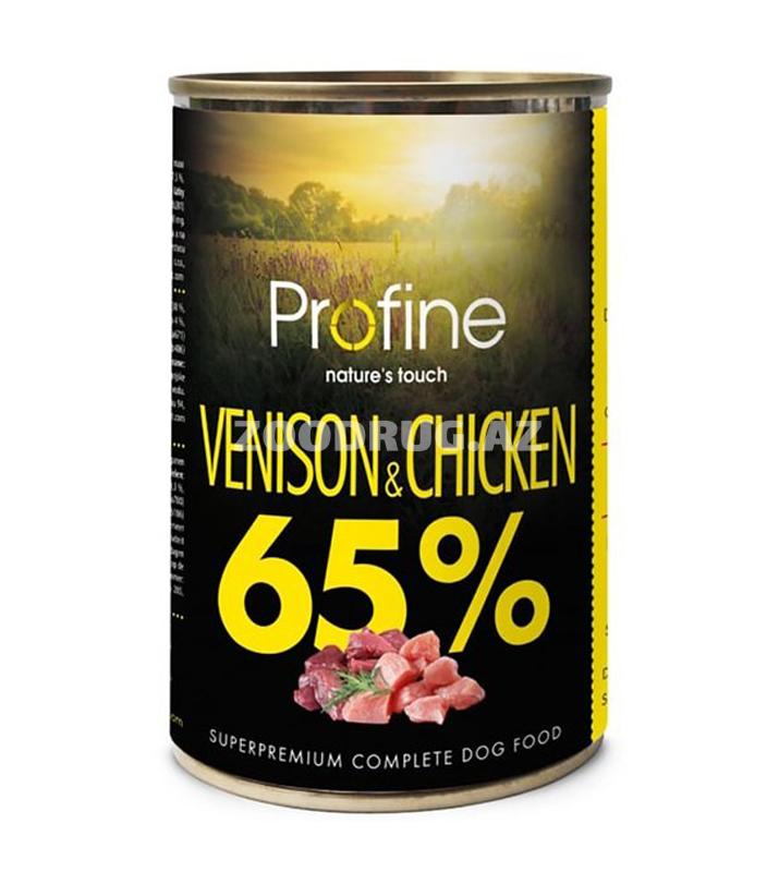 Влажный корм Profine 65% Venison & Chicken для собак со вкусом мяса оленины и курицы 400г