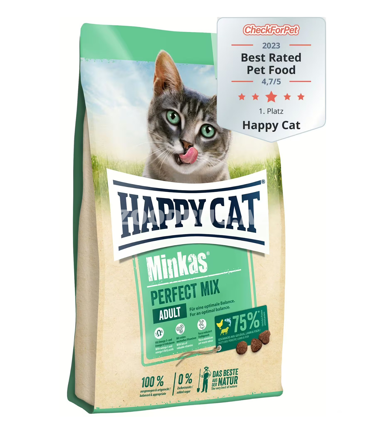 Сухой корм Happy Cat Minkas Perfect Mix Adult для взрослых кошек (оптимальный баланс)