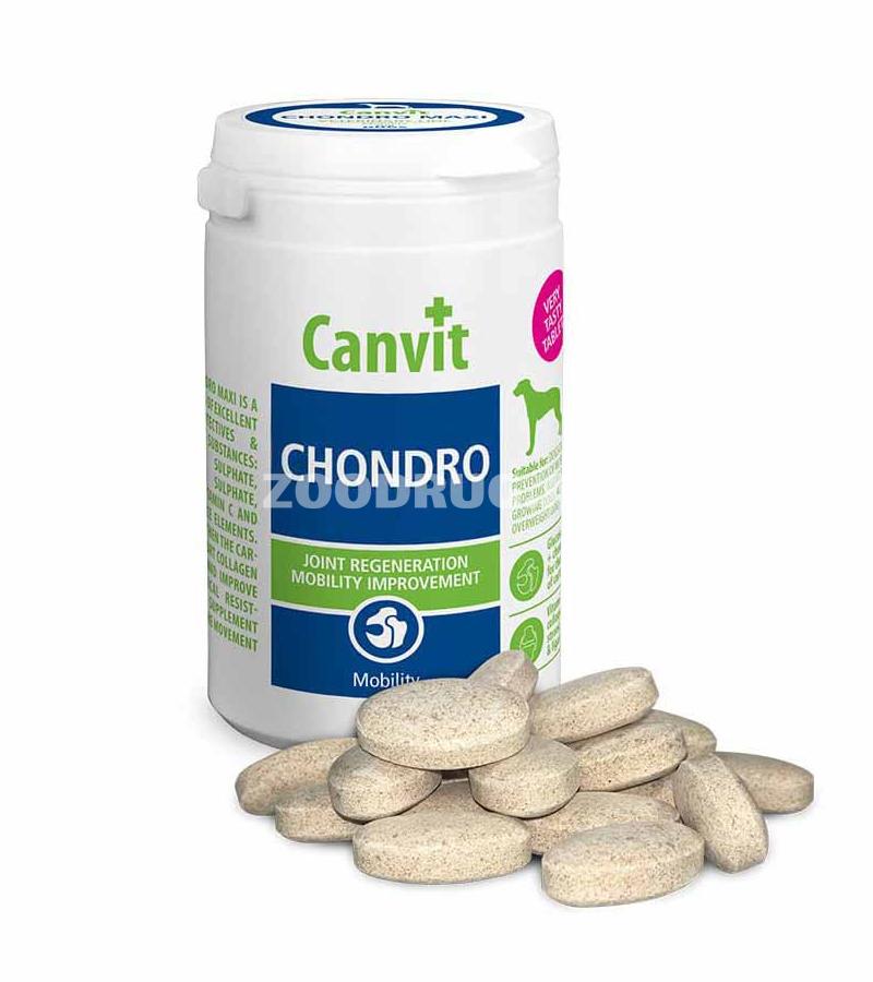 Витамины Canvit Chondro Dog для укрепления костей, суставов и сухожилий собак 230гр.