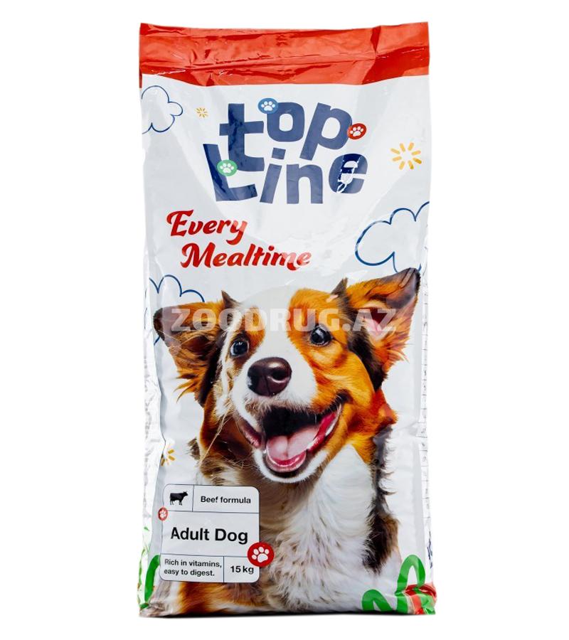 Сухой корм Topline Adult Dog Beef сбалансированный рацион для взрослых собак всех пород с говядиной 15 кг