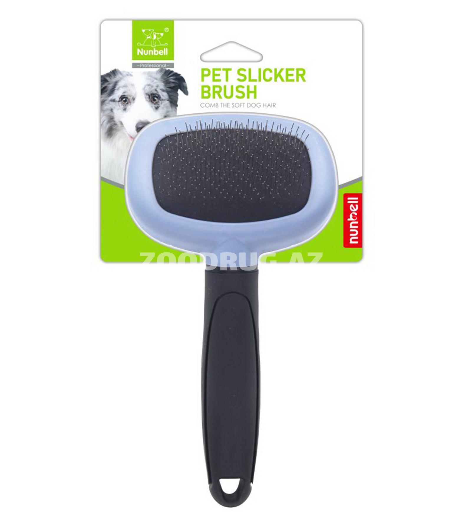 Щётка Nunbell 0031 Pet Slicker Brush-удобный инструмент для ухода за шерстью собак и кошек.