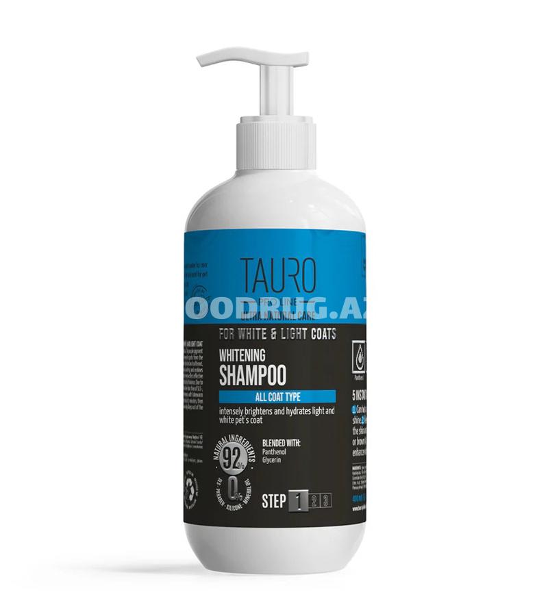 Шампунь Tauro Pro Line Whitening Shampoo для белой и светлой шерсти 400мл