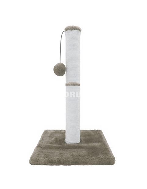 Когтеточка-столбик Nunbell #258 из сизаля с игрушками. Цвет: Серый. Высота: 60 см.