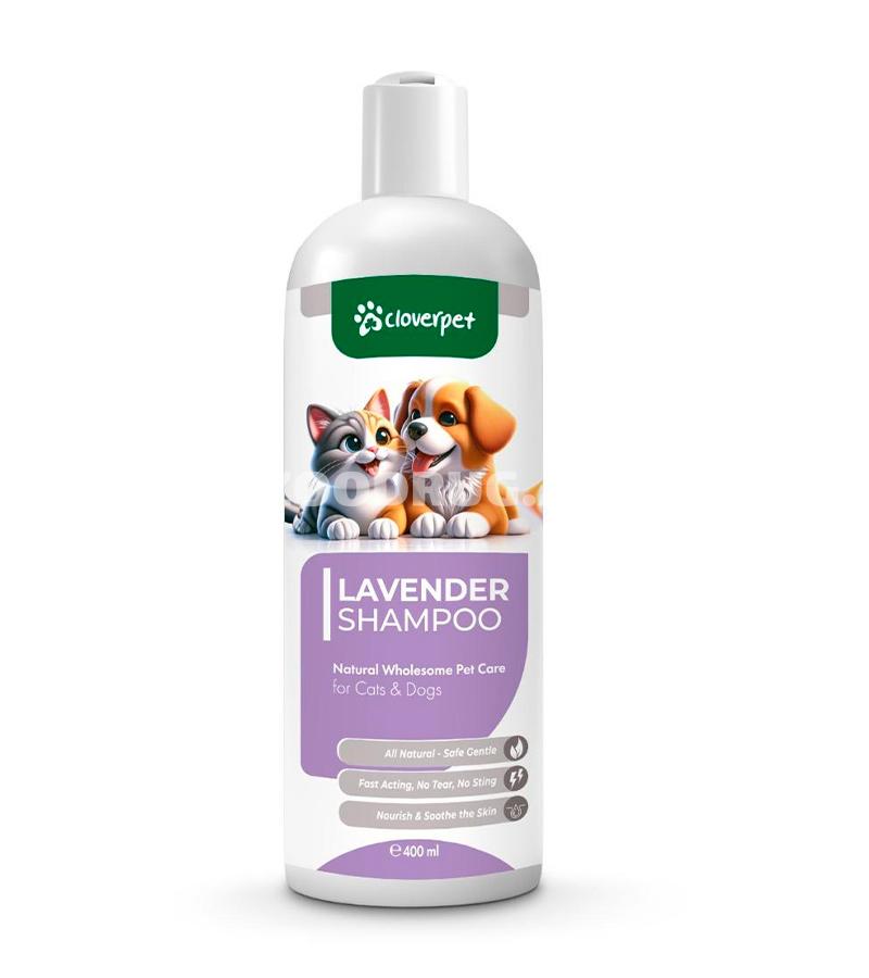 Шампунь Cloverpet Lavanda для ухода за шерстью у кошек и собак 400 мл.