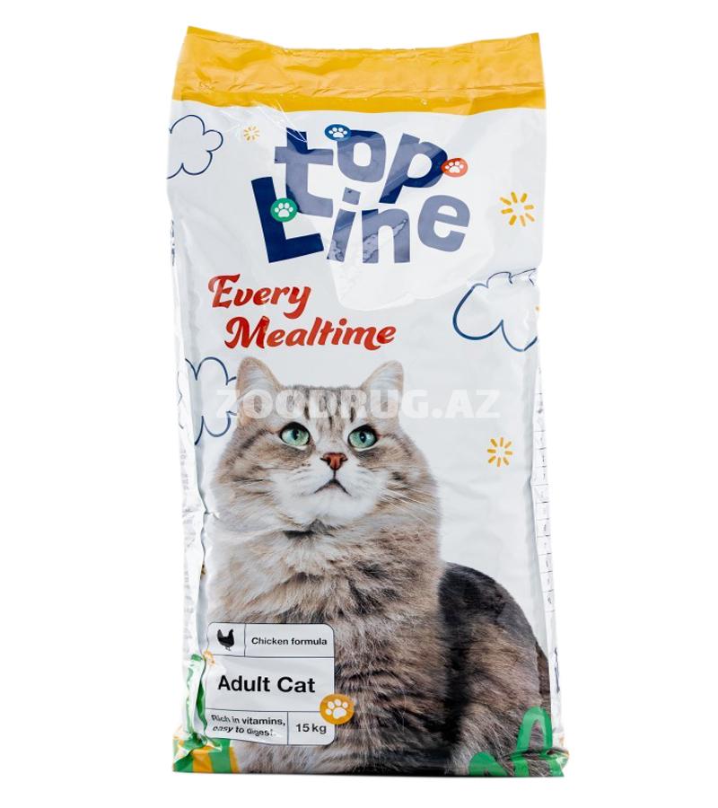 Сухой корм Topline Adult Cat для взрослых кошек с курицей 15 кг