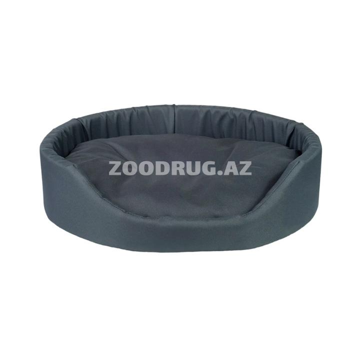 Лежанка Amiplay Oval Basic​. Цвет: Графитовый. Размер: S. 46x38x13 см. Код товара: 246195.