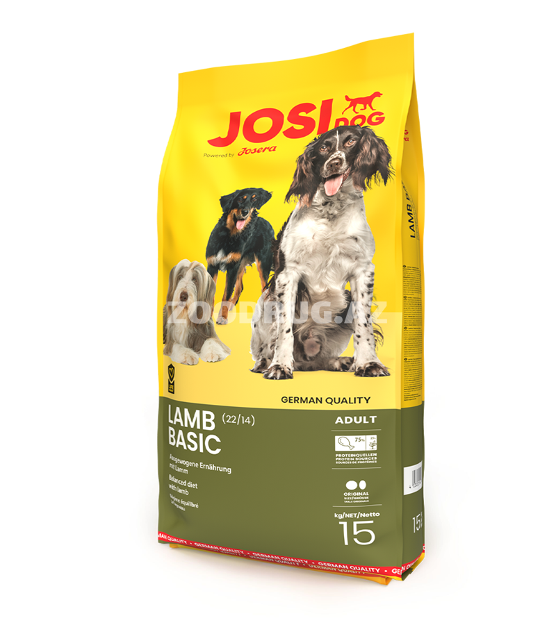 Сухой корм Josera JosiDog Lamb Basic Сухой корм с бараниной для взрослых собак с обычной активностью.