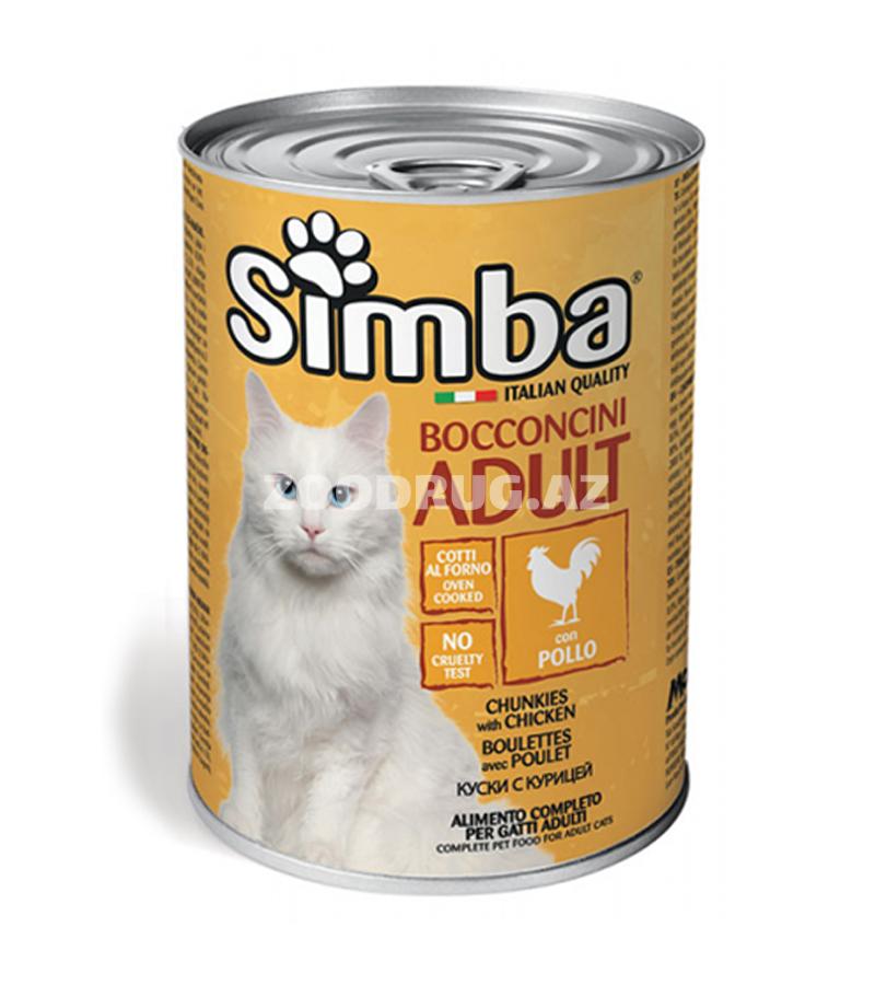 Влажный корм SIMBA CAT Chunkies with Chicken для взрослых кошек с курицей 415 г