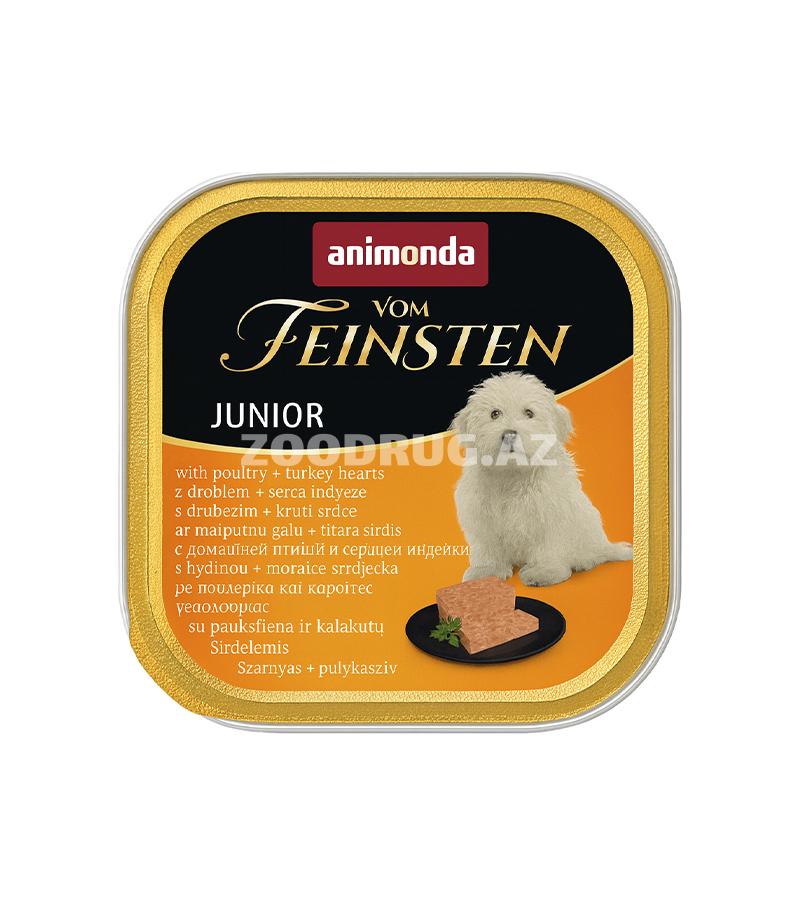 Консерва Animonda Vom Feinsten Junior-с домашней птицей и сердцем индейки 150гр