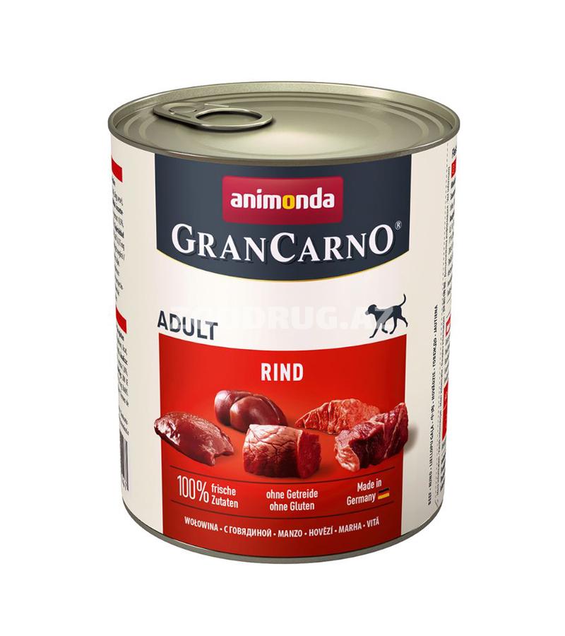Влажный корм ANIMONDA GRAN CARNO ORIGINAL ADULT RIND для взрослых собак с говядиной 800 гр.