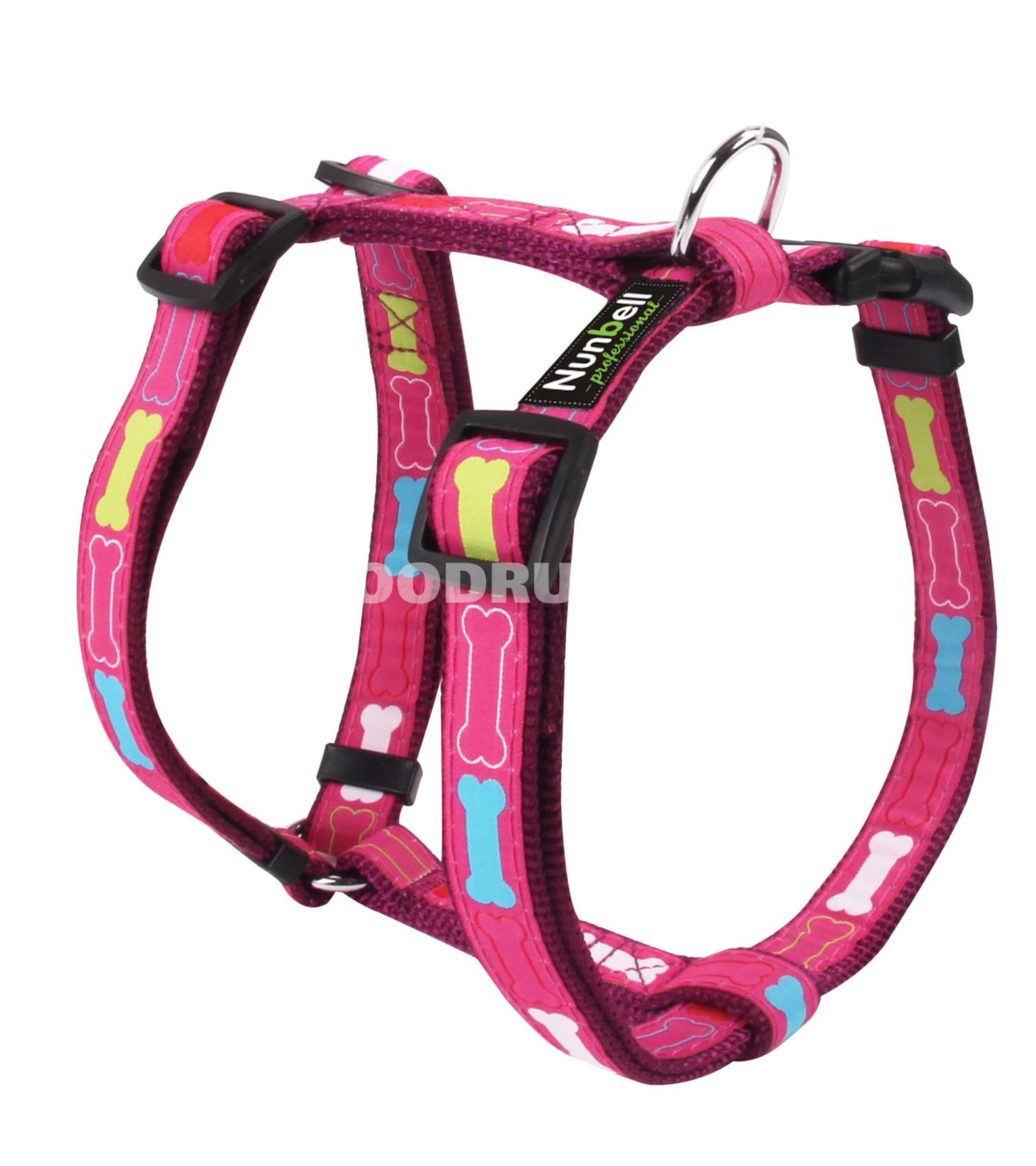 Шлейка Nunbell 0218 яркая, удобная и прочная шлейка для собак, идеальная для ежедневных прогулок 2.0см.