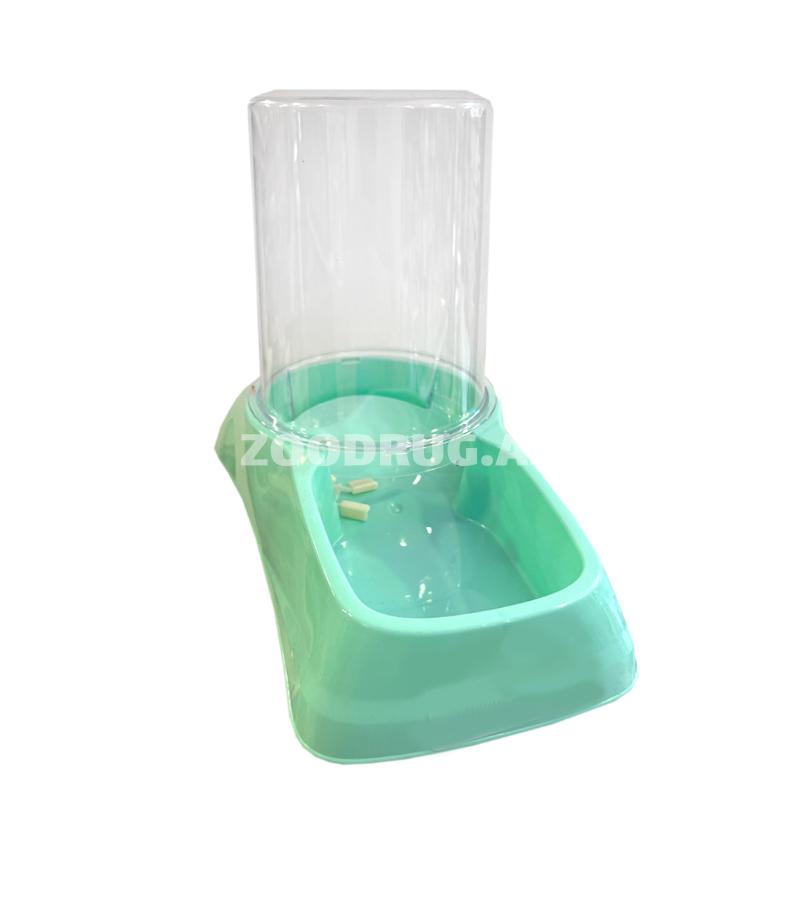 Автопоилка - автокормушка CadoPet Water Bowl для собак и кошек. Цвет бирюзовый. Объем 1750 млтр.