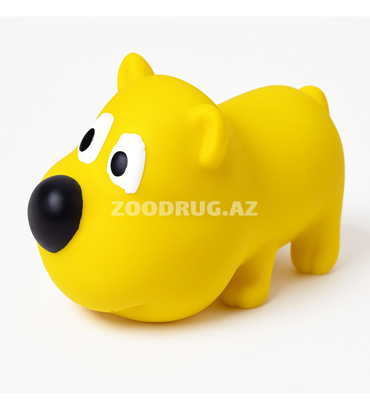 Игрушка Nunbell #0085 Pet Latex Toys медвежонок для собак. Цвет: жёлтый.