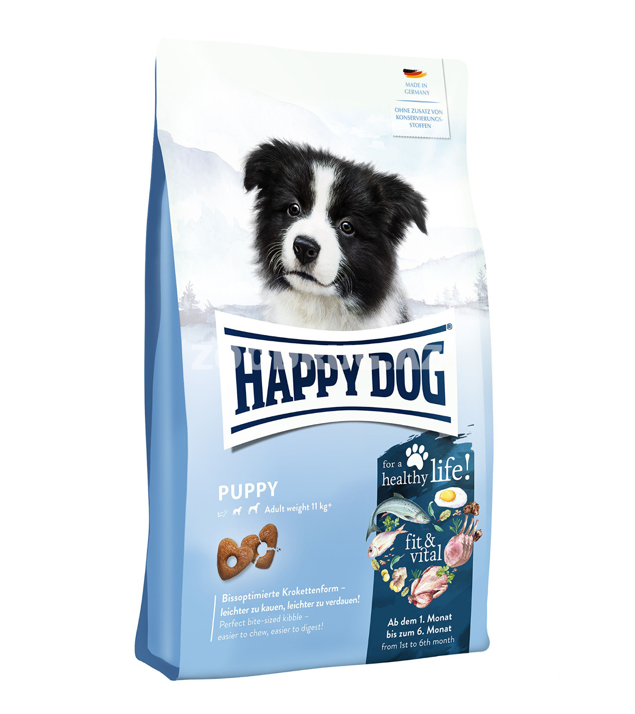 Сухой корм Happy Dog Puppy для щенков средних и крупных пород (до 6 месяцев)