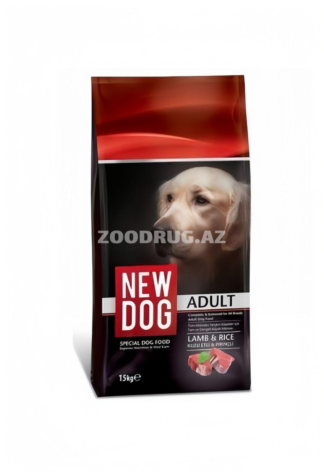 Сухой корм New Dog Adult Lamb&Rice сбалансированный рацион для взрослых собак всех пород со вкусом ягненка.