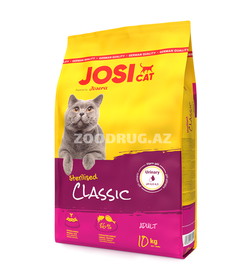 Сухой корм Josera JosiCat Sterilised Classic Полнорационный корм для взрослых стерилизованных кошек  со вкусом птицы